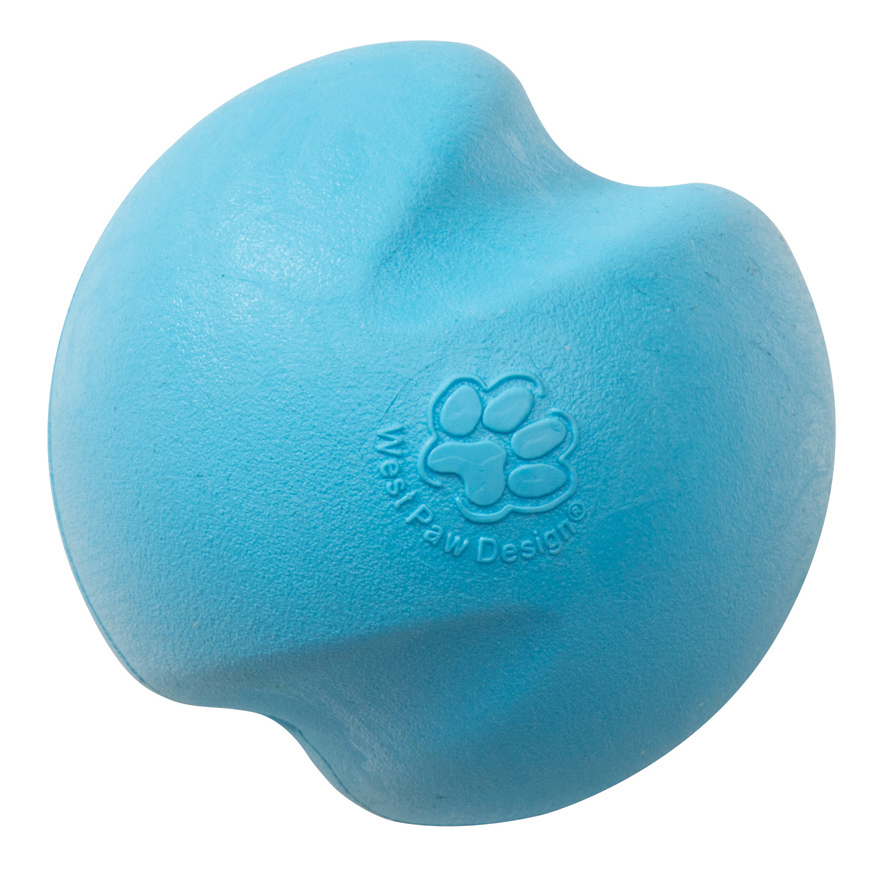 Жевательная игрушка для собак Zogoflex Мячик Jive S, голубой, 6,6 см