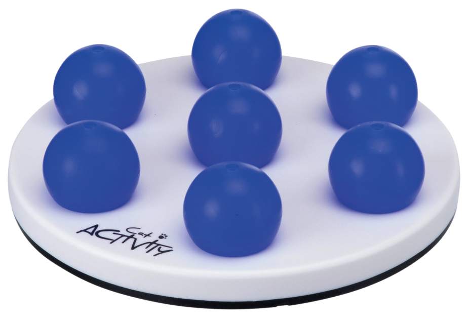 Развивающая игрушка для кошек TRIXIE Solitaire пластик, белый, синий, 20 см
