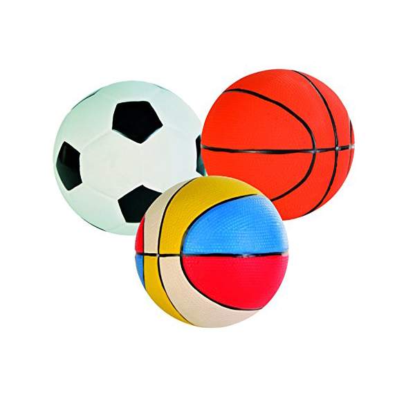 Игрушка-пищалка для собак TRIXIE Мяч, в ассортименте, 13 см