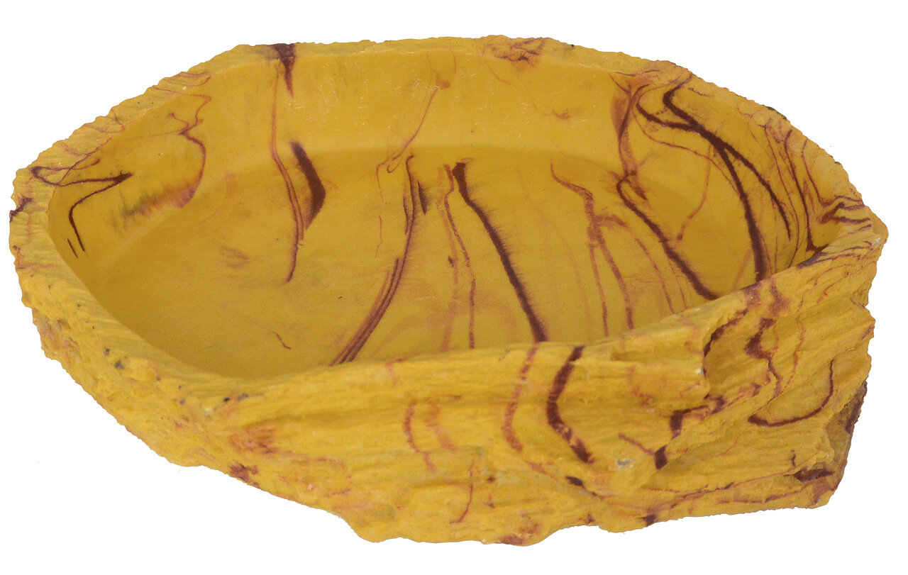 Кормушка-поилка для рептилий LUCKY REPTILE Sandstone, песочная, 30 х 22 х 6 см