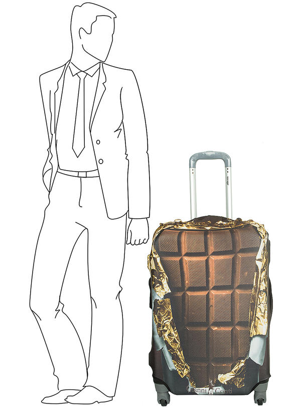 Чехол на чемодан Gianni Conti 9028L, коричневый