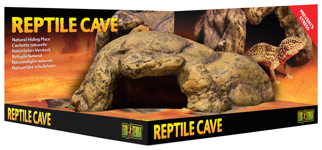 Грот для террариума Exo Terra Reptile Cave большой, пластик, 24х27х10 см