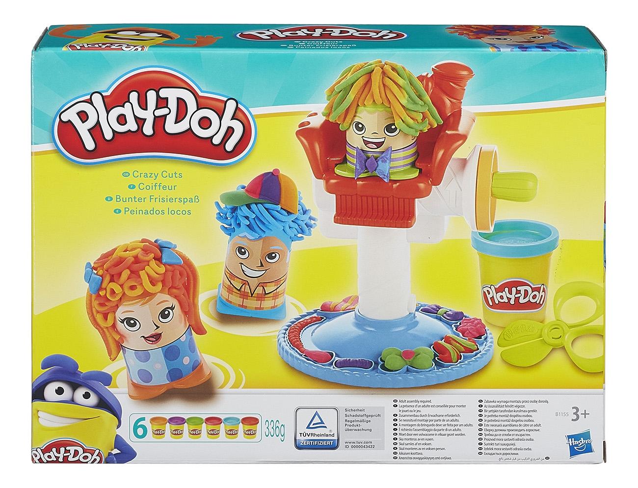 Набор для лепки из пластилина play-doh игровой сумасшедшие прически b1155 -  отзывы покупателей на Мегамаркет