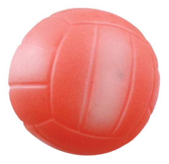 Апорт для собак Зооник Мяч волейбольный из винила, красный, 7,2 см