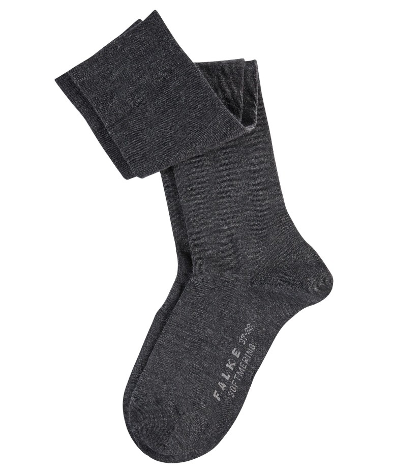 Гольфы женские FALKE Softmerino KH серые 35-36