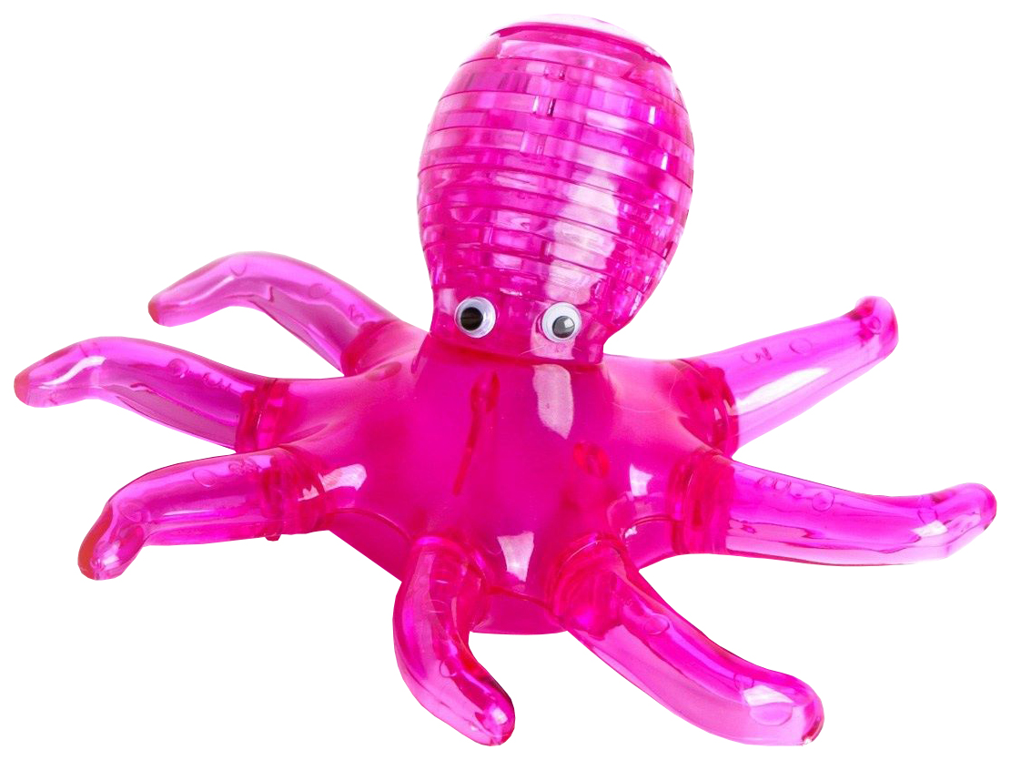 Головоломка 3D "Осьминог", цвет: розовый, 26 деталей