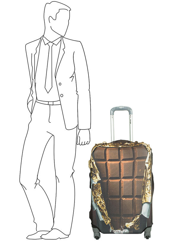 Чехол на чемодан Gianni Conti 9028M, коричневый