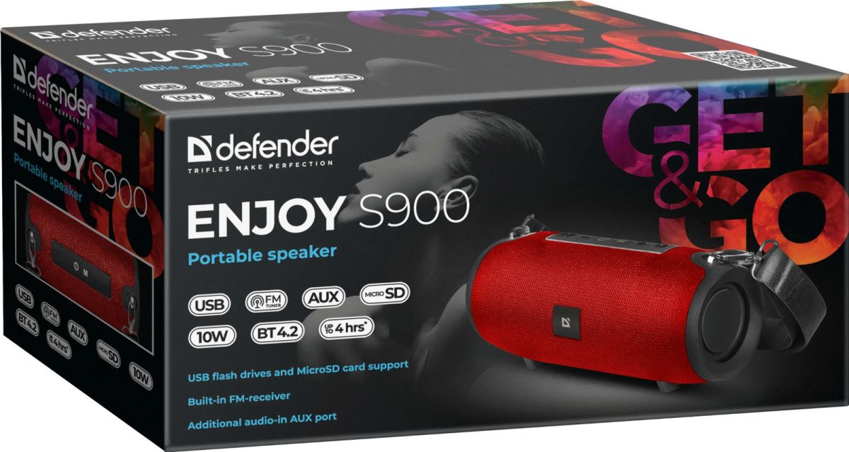 Портативная колонка Defender Enjoy S900 Red