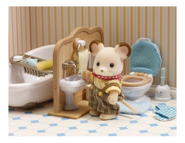 Набор sylvanian families мебель для ванной комнаты 5286