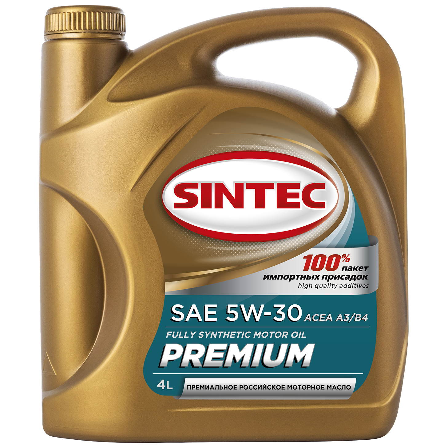 Моторное масло SINTEC PREMIUM SAE 5W-30 API SL, ACEA A3/B4 Синтетическое 4 л - купить в Москве, цены на Мегамаркет