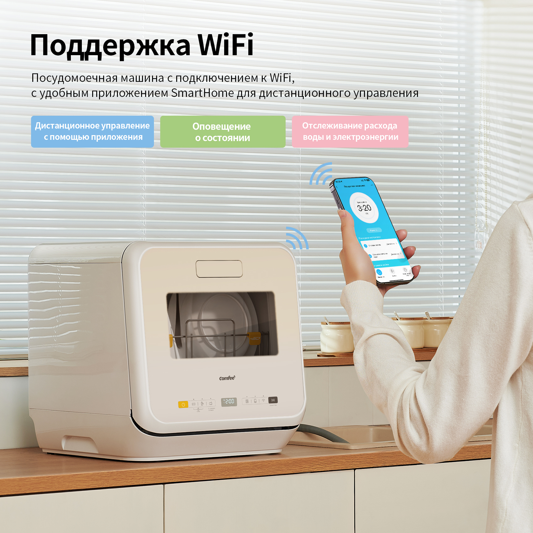 Посудомоечная Машина Comfee Cdwc550w Белый Купить