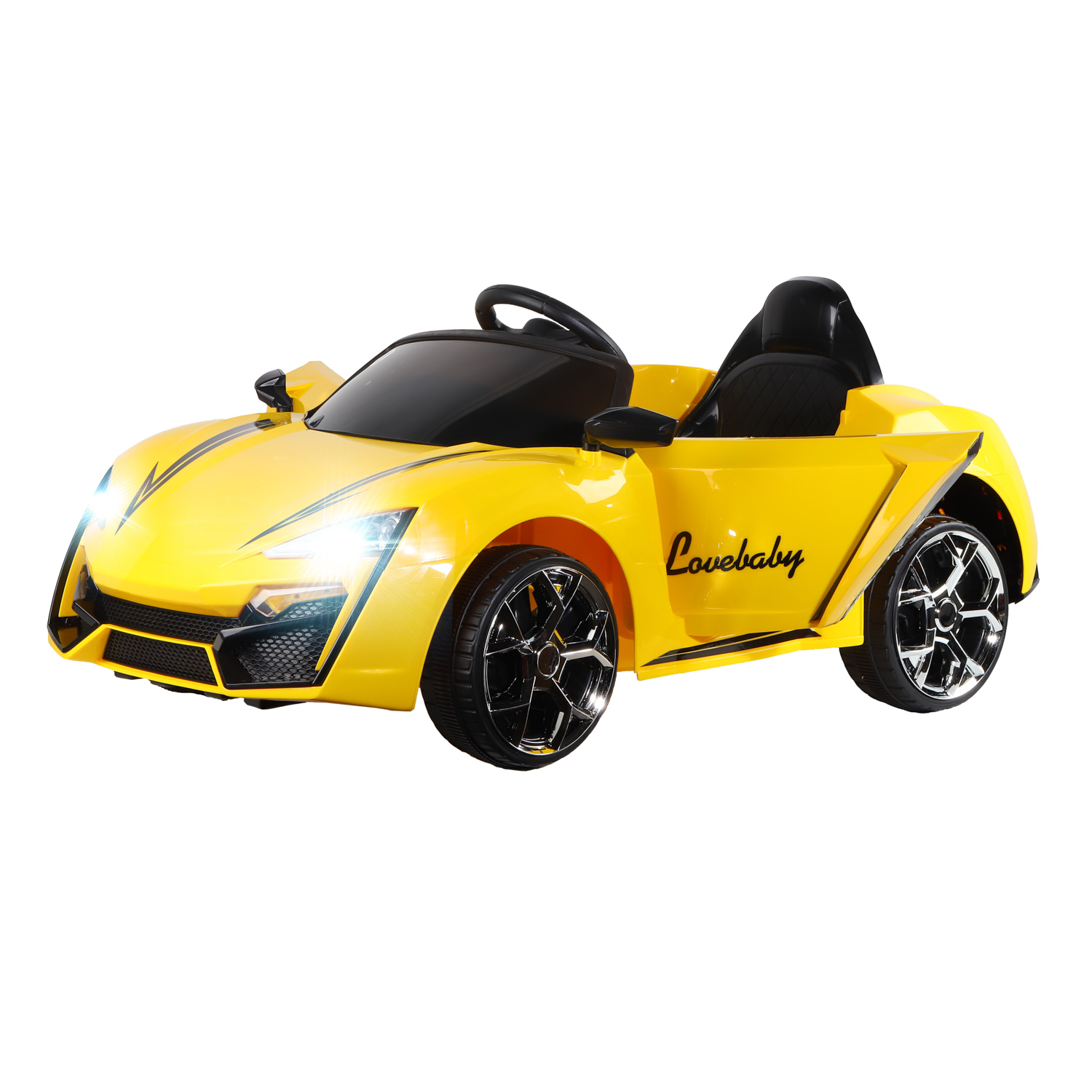 Машина City-Ride на аккум. с функцией водяного пара, 6V4,5AH*2, 2*20W желтый CR055YW