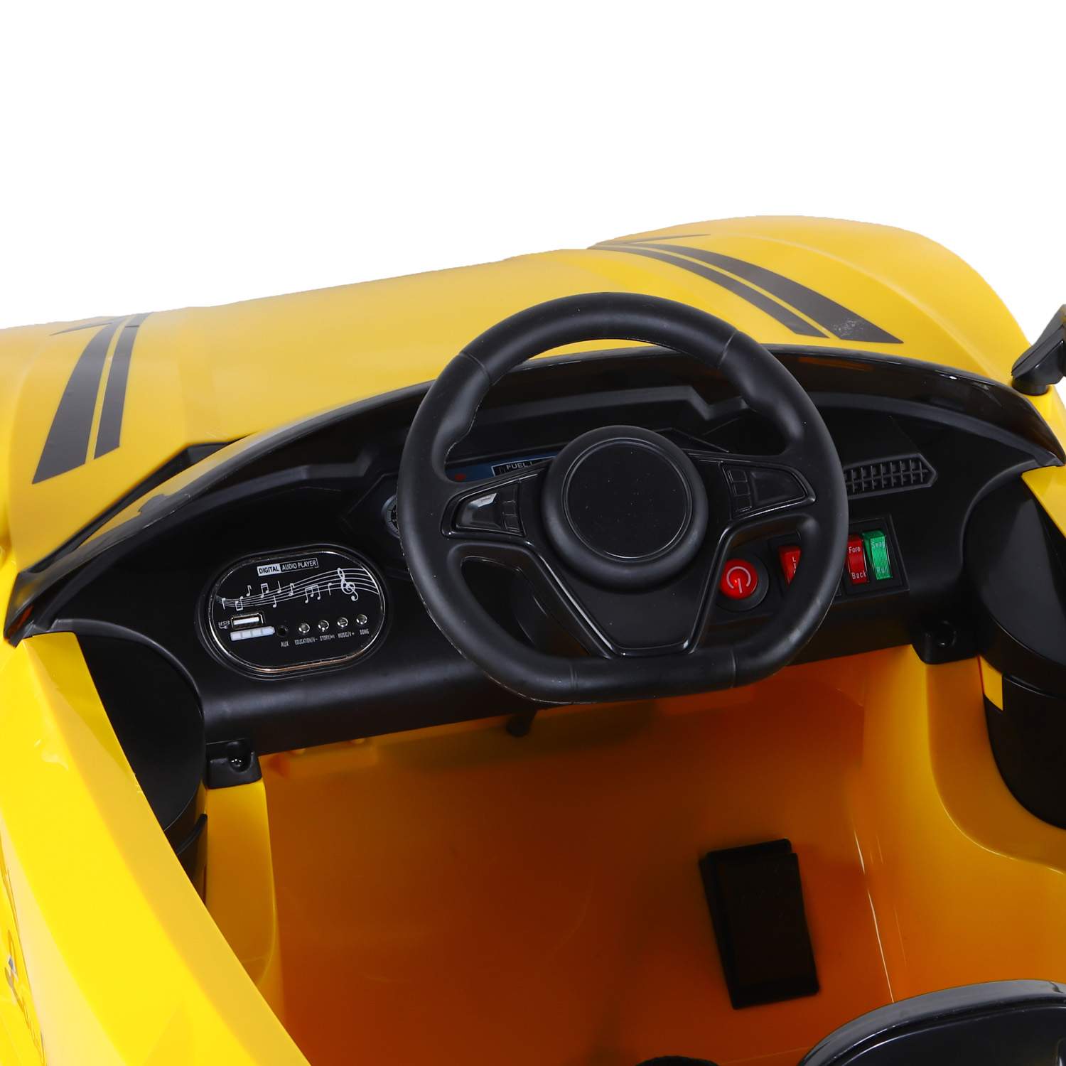 Машина City-Ride на аккум. с функцией водяного пара, 6V4,5AH*2, 2*20W желтый CR055YW