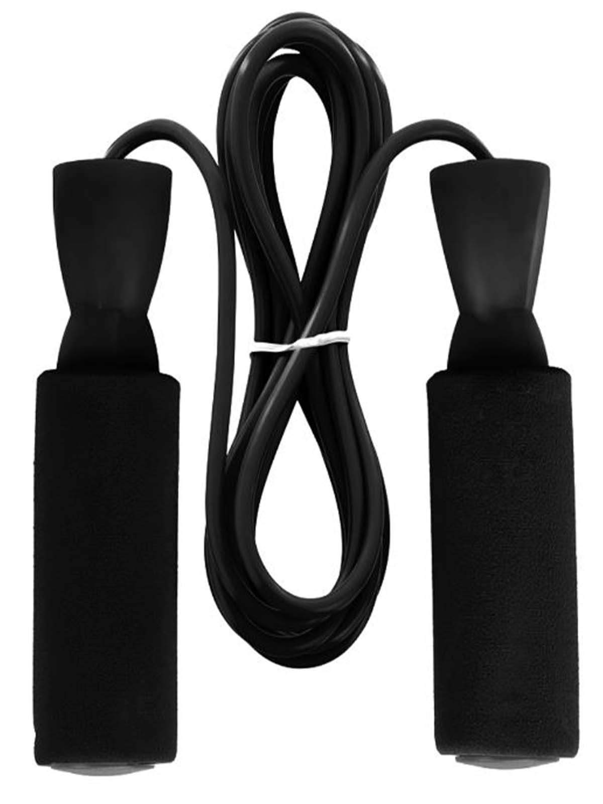 Скакалка CITY-RIDE, 3м, с подшипниками, ручки EVA, веревка PVC, цвет черный JB0206295
