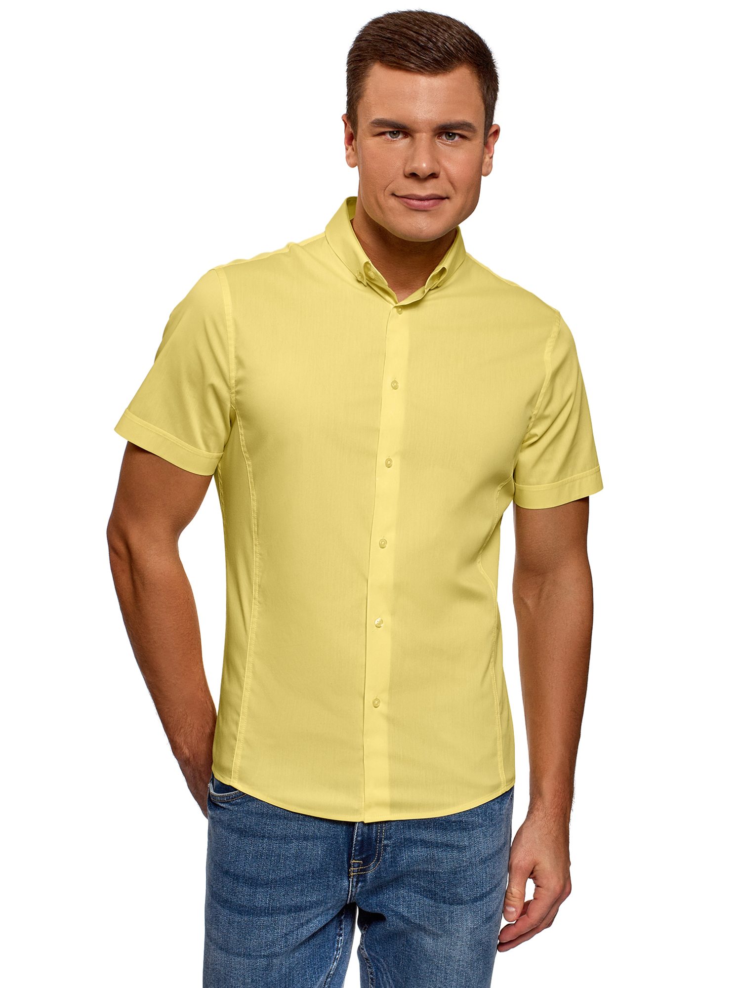 Желтая рубашка мужская с чем носить фото