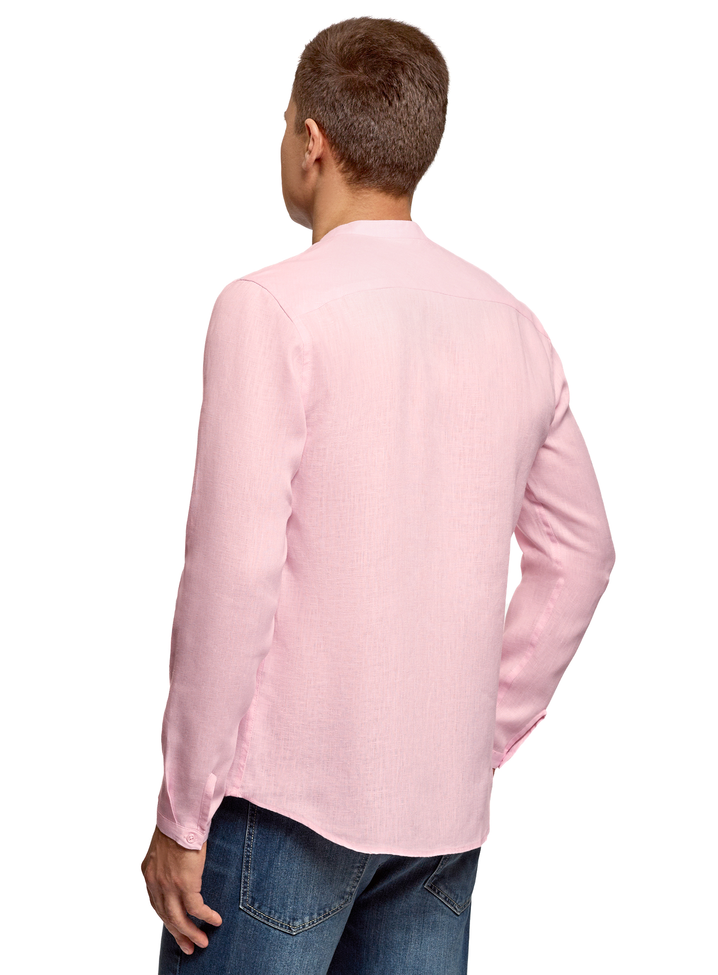 Рубашка мужская oodji 3B320002M розовая L