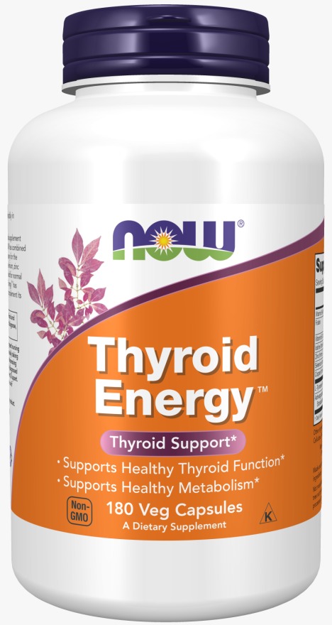 NOW Thyroid Energy 180 капсул - препарат для метаболизма, ускорения обмена веществ - купить в интернет-магазинах, цены на Мегамаркет | витамины B 733739033697