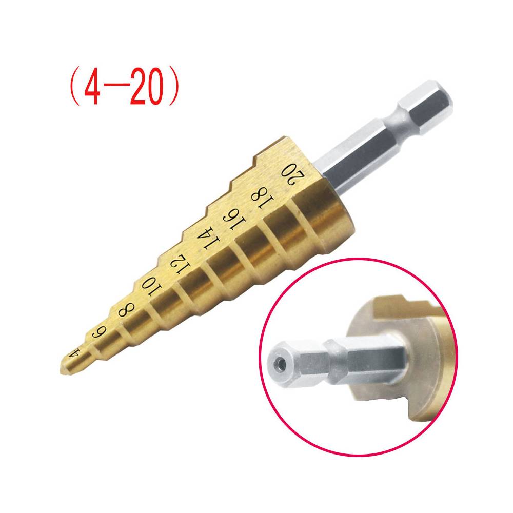 Набор ступенчатых сверл из стали по металлу и дереву 4 - 12 мм, 4 - 20 ...