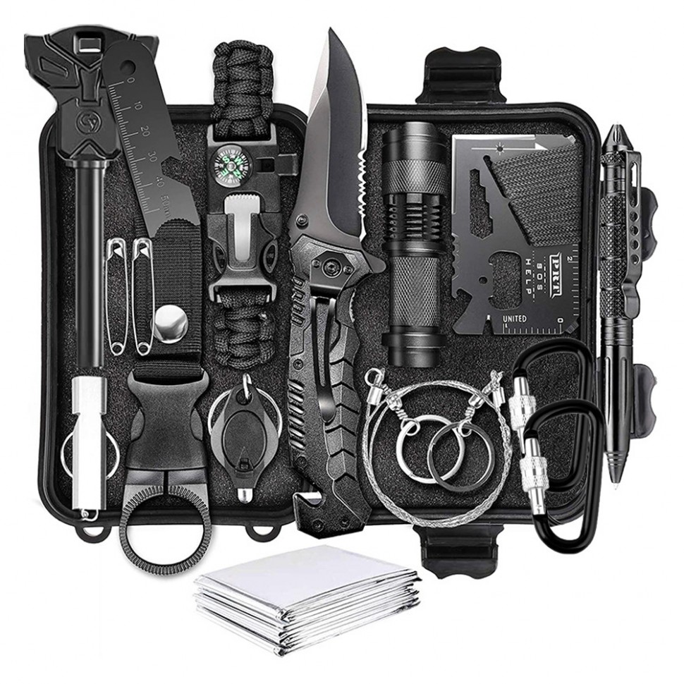 Туристический набор для выживания (14 предметов) (4687) - купить в Москве, цены на Мегамаркет - Всё для походов