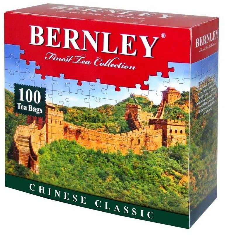Купить чай зелёный китайский Bernley Chinese classic 100 пакетиков, цены на Мегамаркет | Артикул: 100046601429