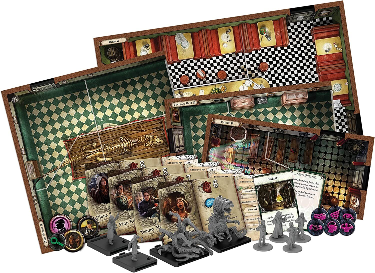 Настольная игра Fantasy Flight Games Mansions of Madness 2nd Edition Streets  of Arkham – характеристики на Мегамаркет