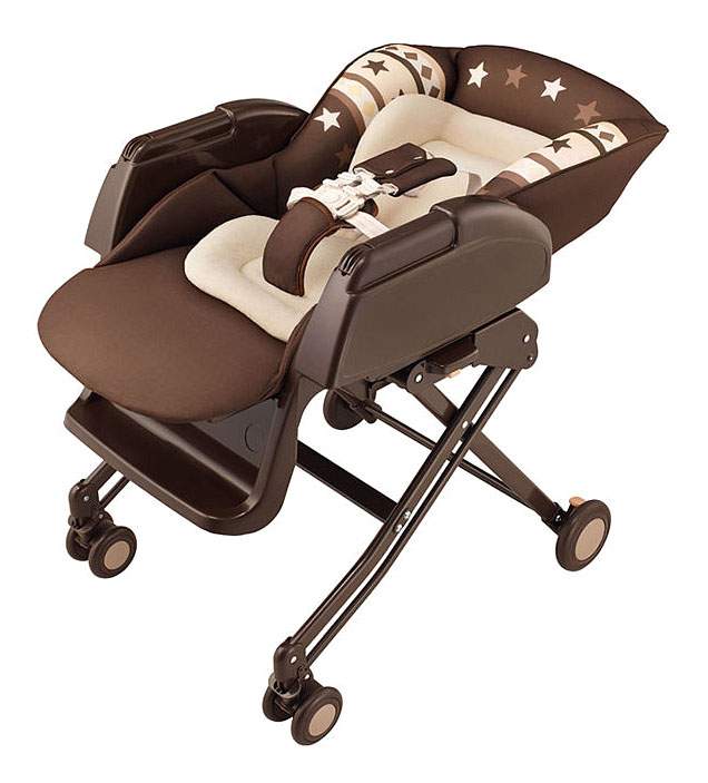 Aprica кресло для кормления как снять колесо Колыбель Aprica стульчик 3 в 1 New Born Easywash шоколад - купить в Москве, цены