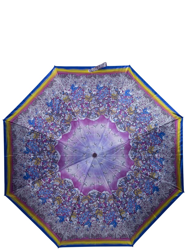 Зонт складной женский автоматический Eleganzza 01-00029192 фиолетовый