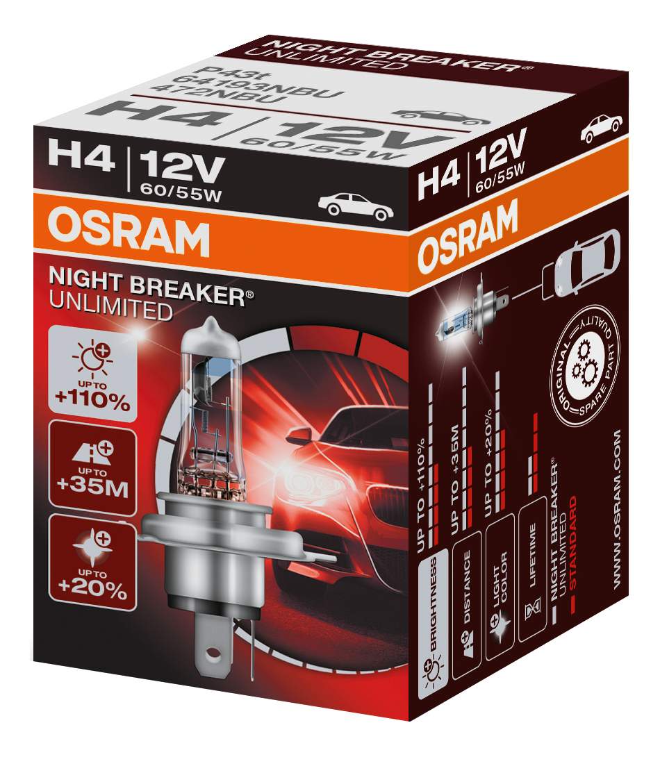 Лампа 60 55w. Osram лампа h4 p43t 12v 60/55w super 64193sup. Osram h4 Night Breaker Unlimited (н4 12v 60/ 55w, +110%). Осрам Найт брекер h4 +110. Осрам Сильверстар 2.0 h4.