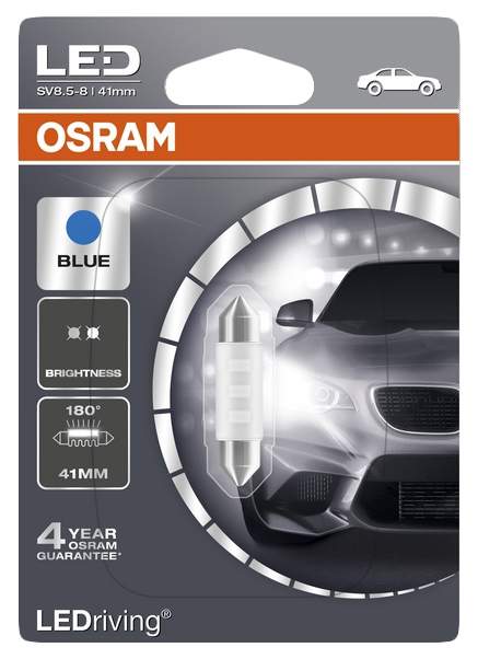 Лампа светодиодная OSRAM 0.5W SV8.5-8 6441BL-01B