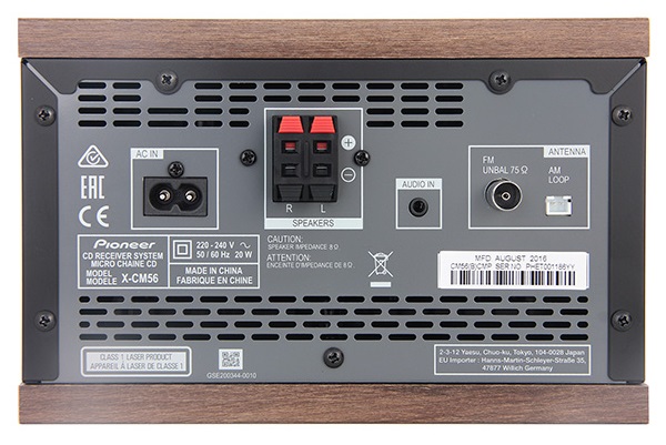 Музыкальный центр Pioneer X-CM56-K Brown/Black, купить в Москве