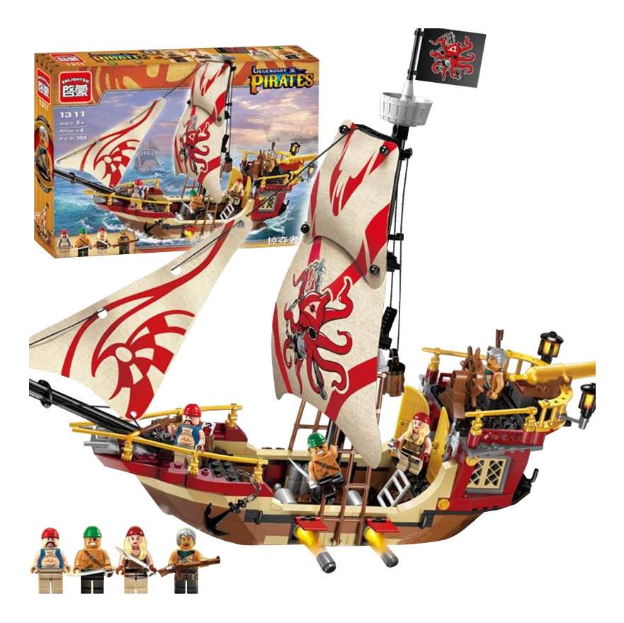 Brick корабли. Конструктор корабль Legendary Pirates Enlighten. Конструктор корабль Legendary Pirates Enlighten фигурки.