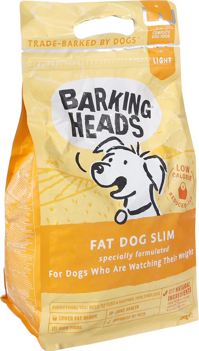 Сухой корм для собак Barking Heads Fat Dog Slim, для склонных к полноте, курица, рис, 2кг