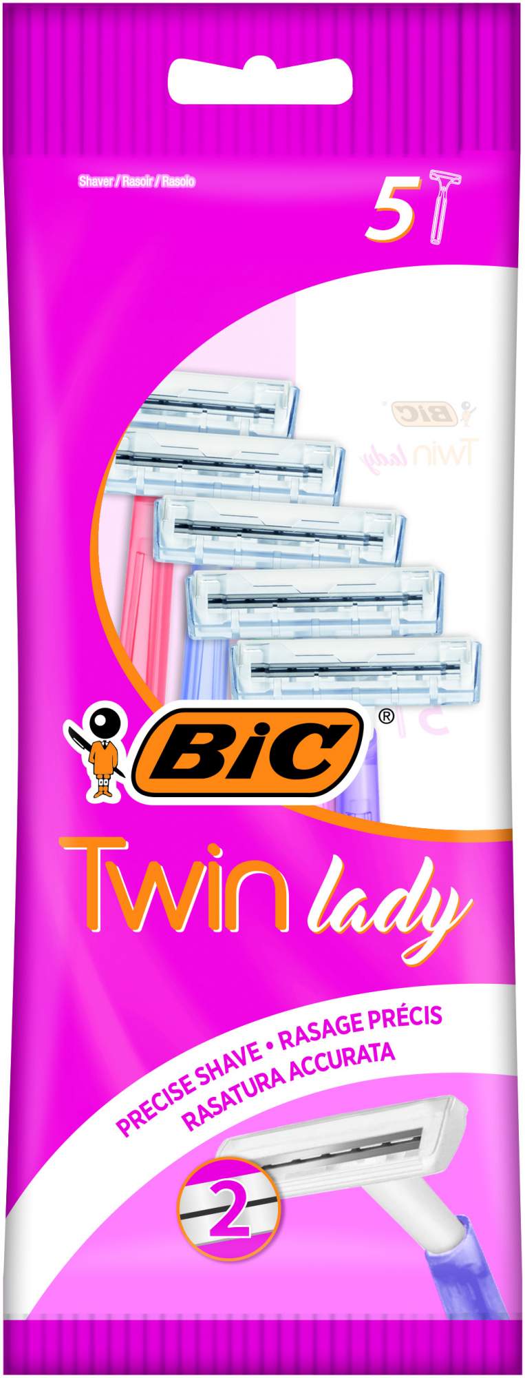 Станок для бритья BIC Twin Lady 5 шт