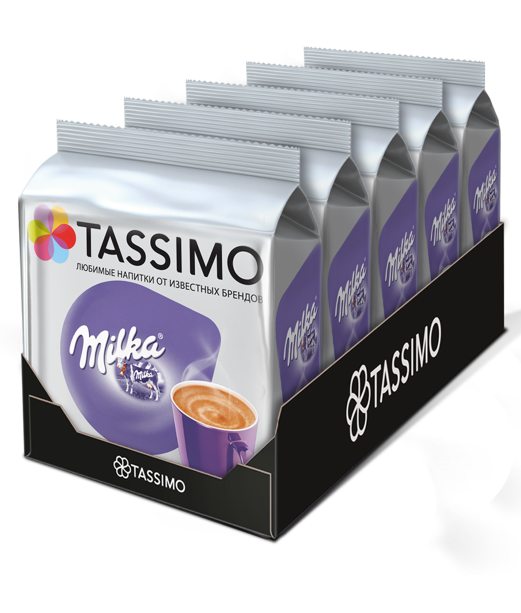 Набор кофе в капсулах Tassimo Milka 5 упаковок