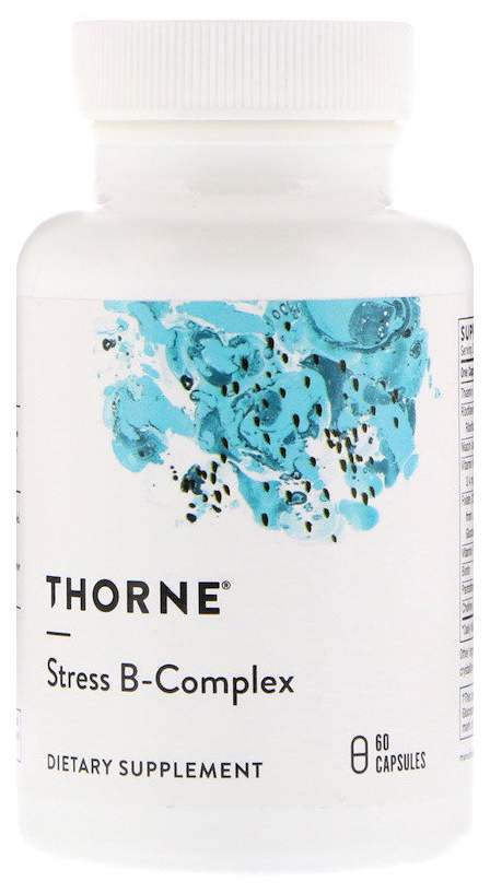 Витаминный комплекс Thorne Research Stress B-Complex 60 капсул - купить в PURE+S, цена на Мегамаркет