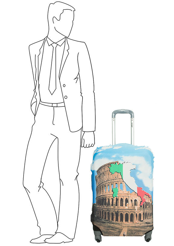Чехол на чемодан Gianni Conti 9018M travel Italy, коричневый