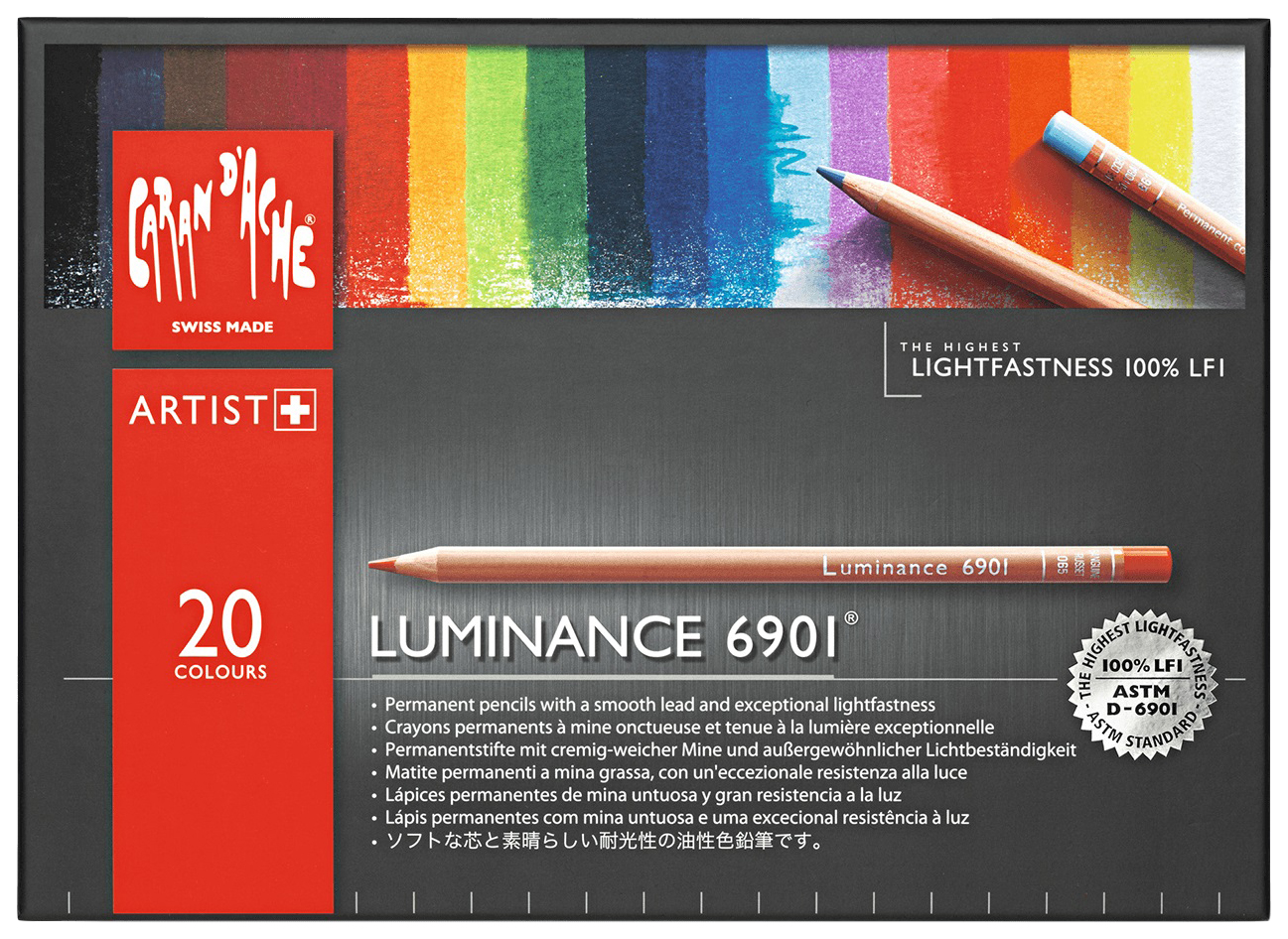 Набор цветных карандашей CARAN D'ACHE LUMINANCE CA6901.720 20 цв.