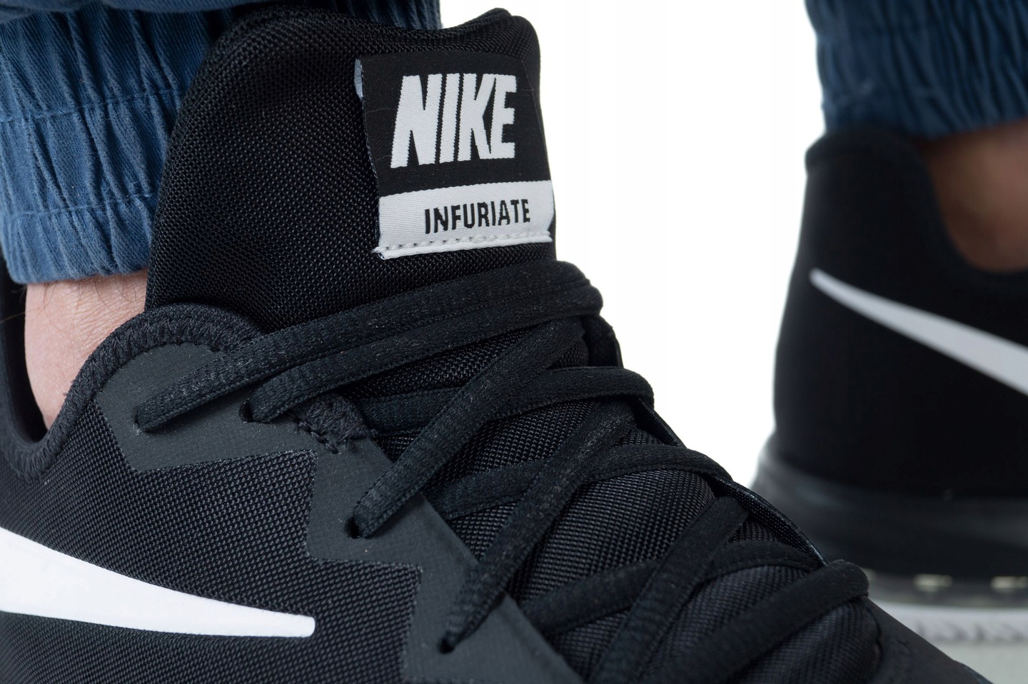 Nike infuriate low black sale