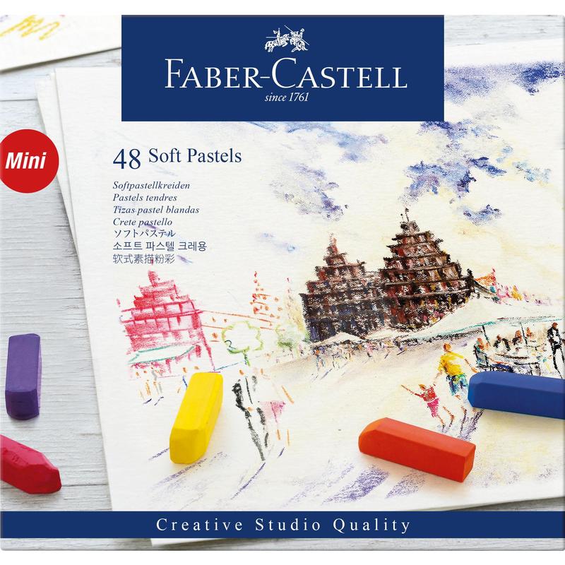 Купить пастель Faber-Castell 1248186 Soft pastels сухая 48 цветов, цены на Мегамаркет | Артикул: 100030128964