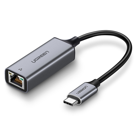 Адаптер uGreen CM199 (50737) USB Type C to 10/100/1000M Ethernet Adapter серый космос, купить в Москве, цены в интернет-магазинах на Мегамаркет