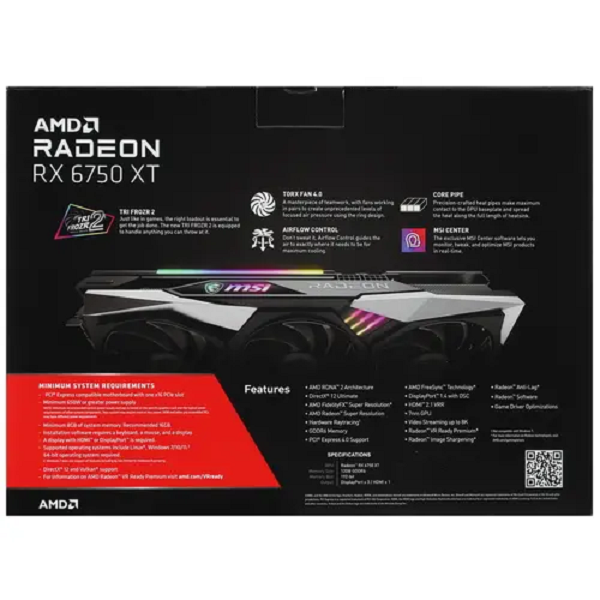 Видеокарта MSI AMD Radeon RX 6750 XT Gaming x Trio [RX 6750 XT Gaming x Trio 12g]. Rx 6750 xt msi gaming