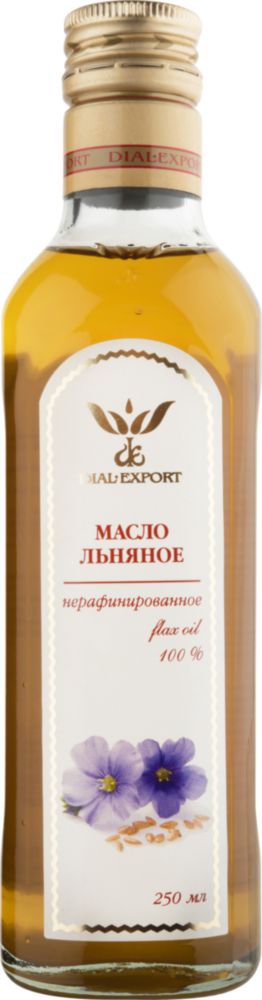 Масло льняное Dial-Export нерафинированное 250 мл - купить в О