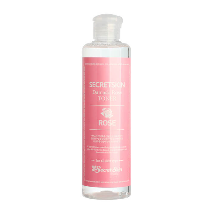 Лучший корейский тонер для лица. Secretskin Damask Rose Toner 250мл. Secret Skin тонер. Корейская косметика тонер для лица Secretskin. SS Secretskin тонер для лица с экстрактом розы Secretskin Damask Rose Toner 250мл.