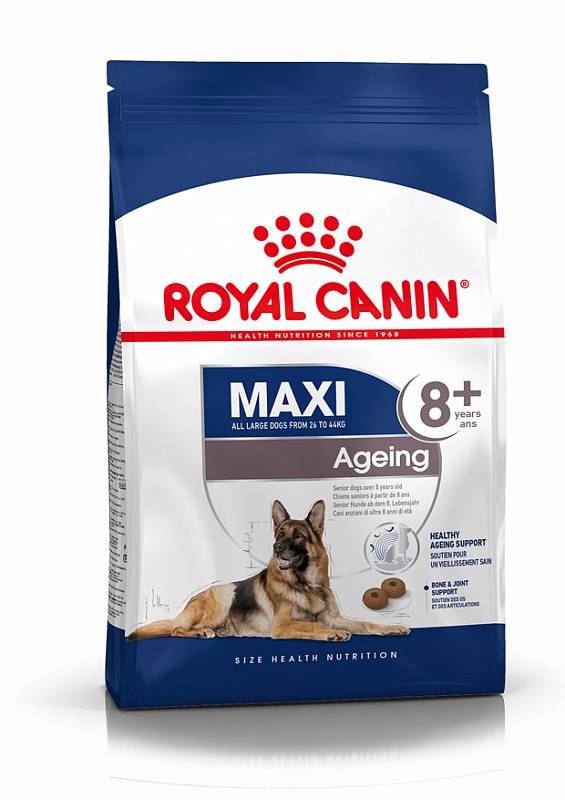 Сухой корм для собак ROYAL CANIN Ageing 8+ Maxi, для пожилых крупных пород, птица, 15кг - купить в magizoo, цена на Мегамаркет