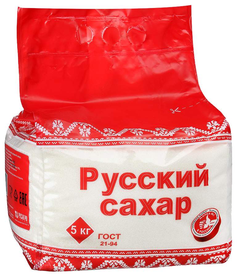 Купить сахар песок Русский Сахар гост 5 кг, цены в Москве на Мегамаркет | Артикул: 100024030152