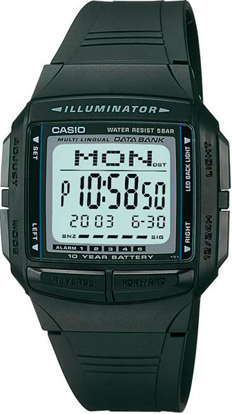 Наручные часы электронные мужские Casio Illuminator Collection DB-36-1 - купить, цены на Мегамаркет