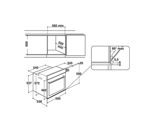 Духовой шкаф whirlpool w7 om4 4s1 h