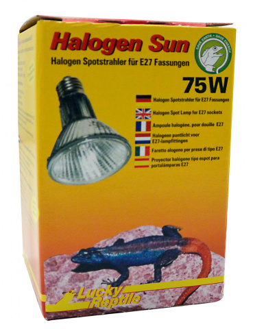 Галогенная лампа для террариума Lucky Reptile Halogen Sun Spot, 75 Вт