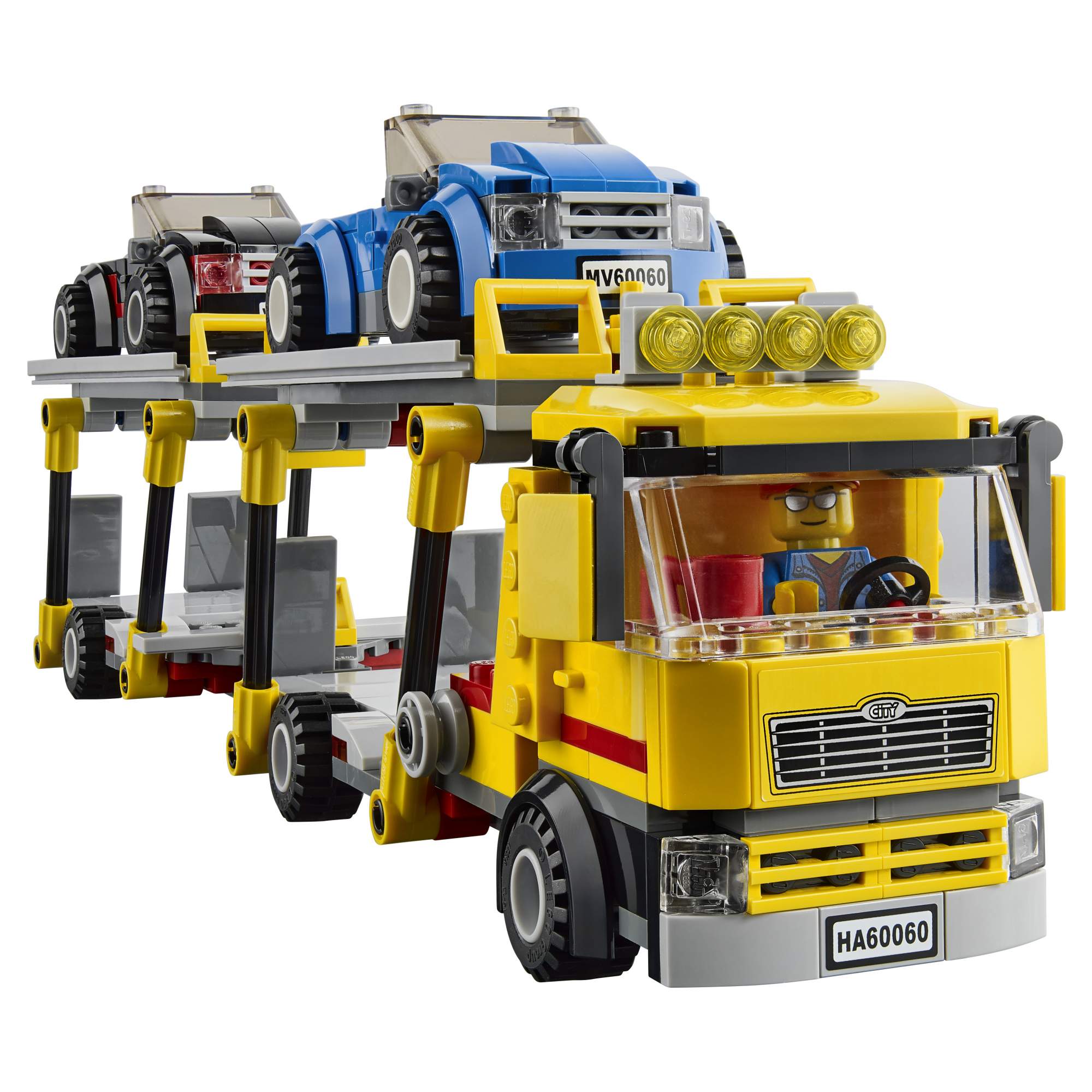 Конструктор LEGO City Great Vehicles Транспорт для перевозки автомобилей  (60060) - отзывы покупателей на Мегамаркет