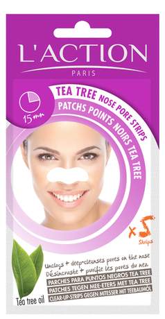Очищающее средство L'Action Tea Tree Nose Pore Strips